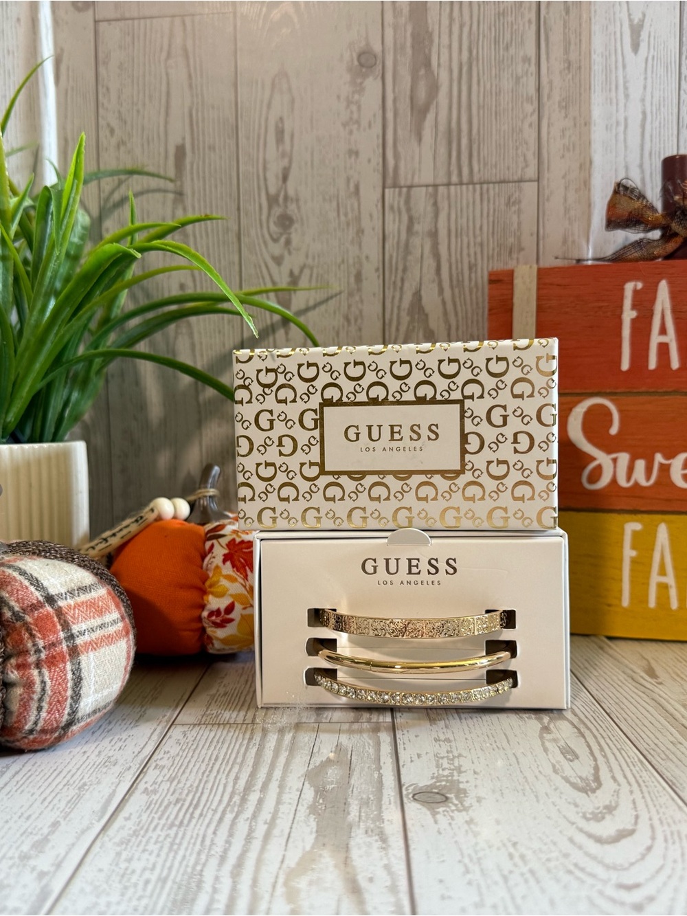 GUESS Gold-Tone Sparkle Hair Barrette Set